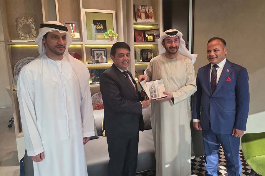 महासंघका अध्यक्ष ढकाल र यूएई वित्त मन्त्रालयका सचिवबीच भेटवार्ता, नेपाल–यूएई आर्थिक सहकार्य विस्तारमा जोड