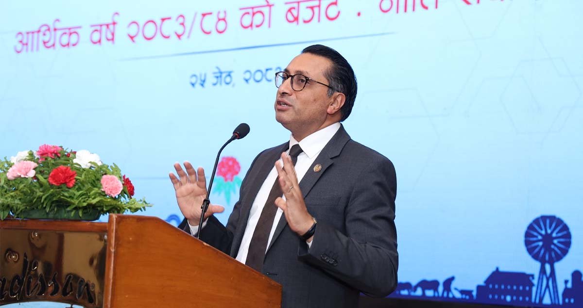 संरचनागत सुधार र सुशासनमार्फत अर्थतन्त्रमा ठूलो फड्को मार्ने लक्ष्य : अर्थमन्त्री वाग्ले